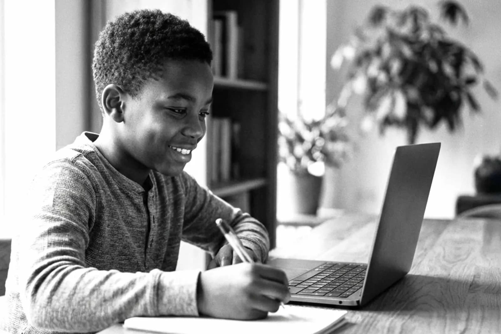 Students studying online