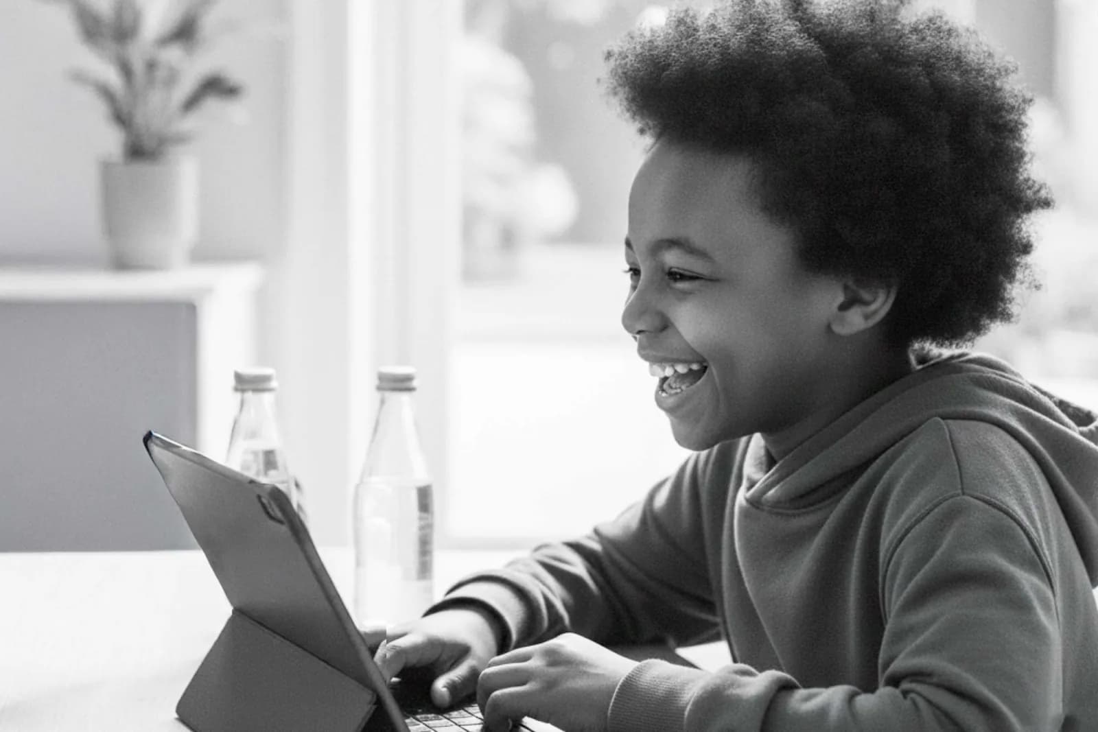Students studying online